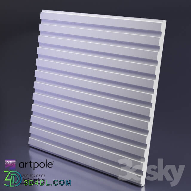 3D panel - Gypsum 3d Vector panel from Artpole