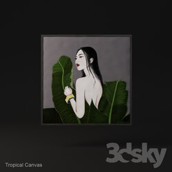 Frame - Tropical canvas 