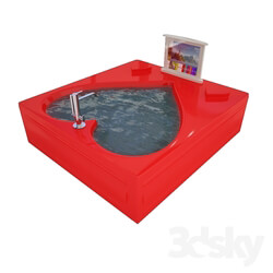 Bathtub - Tub With Red Heart 
