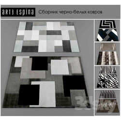 Carpets - A collection of black and white rugs of Arte Espina 