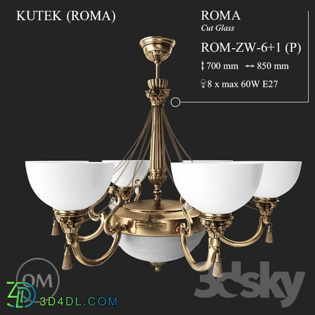 Ceiling light - KUTEK _ROMA_ ROM-ZW-6 _ 1 _P_