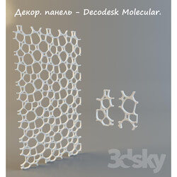 Other decorative objects - Decor. Panel-Decodesk Molecular. 