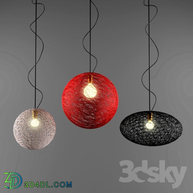 Ceiling light - Wicker lamp