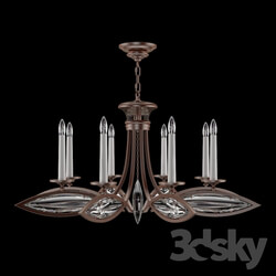 Ceiling light - Fine Art Lamps_ 843940-31 _bronze finish_ smooth crystals_ 