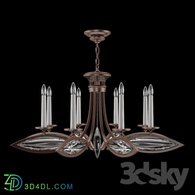 Ceiling light - Fine Art Lamps_ 843940-31 _bronze finish_ smooth crystals_