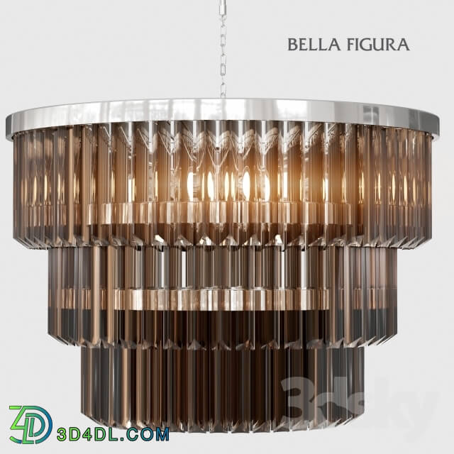 Ceiling light - THREE TIER DRUM CHANDELIER _vray _ corona_