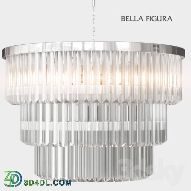 Ceiling light - THREE TIER DRUM CHANDELIER _vray _ corona_