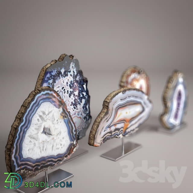 Decorative set - agate decor set