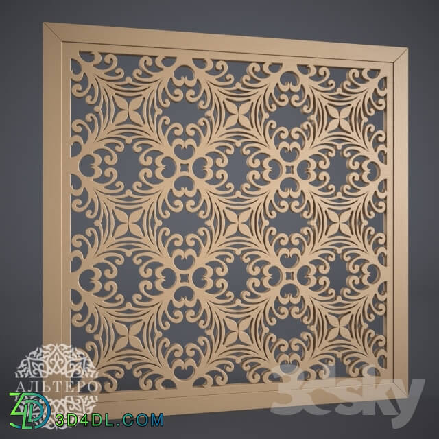 Other decorative objects - AlteroStyle Carved panel MDF RK0006 OM