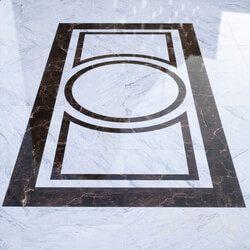 Tile - B _amp_ W marble floor 