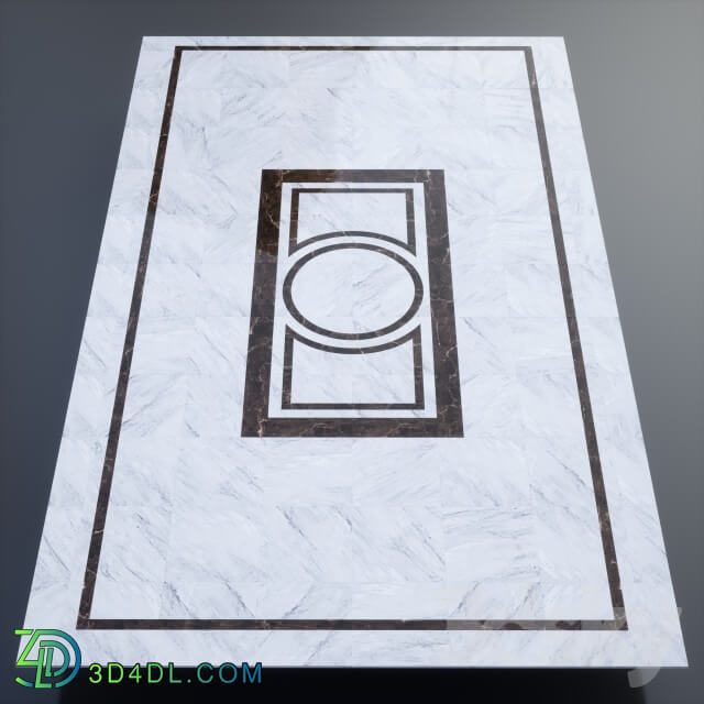 Tile - B _amp_ W marble floor