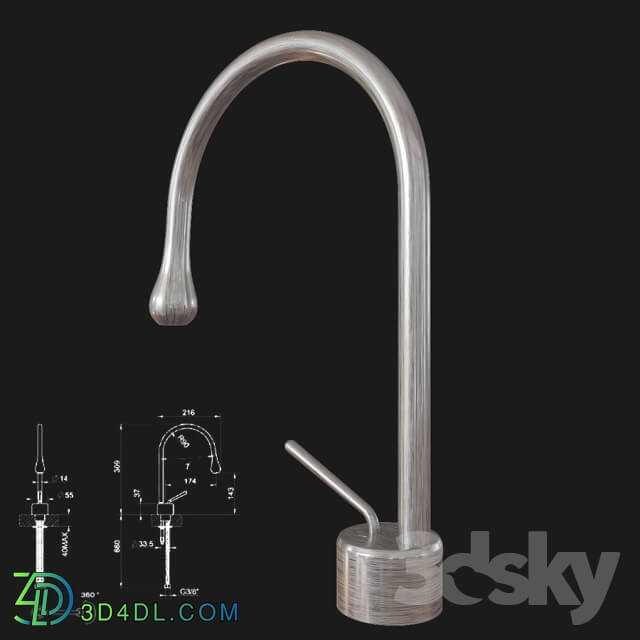 Faucet - Basin mixer GESSI GOCCIA