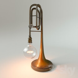 Table lamp - Table lamp from the music of the pipe 