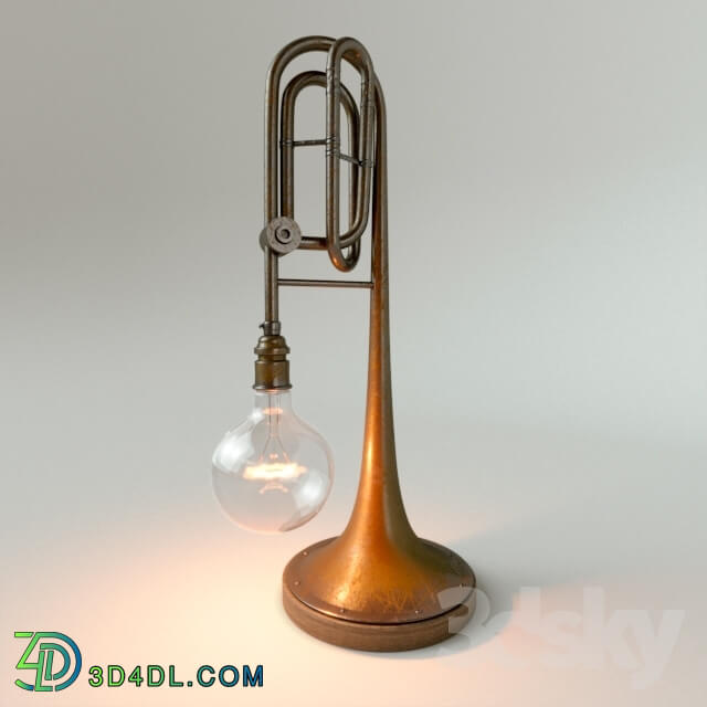 Table lamp - Table lamp from the music of the pipe