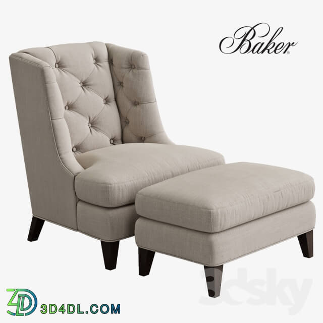 Arm chair - BAKER Moderne Wing Chair