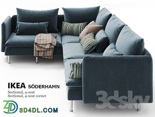 Sofa - Corner sofas Ikea SODERHAMN Sectional_ 4-seat_ Sectional_ 4-seat corner