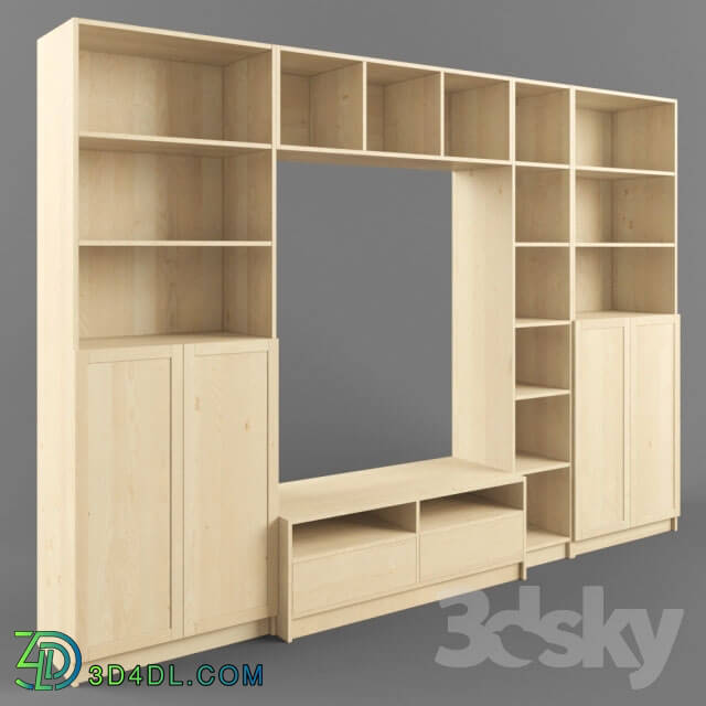 Wardrobe _ Display cabinets - TV cabinet for Ikea Billy _ Bennu