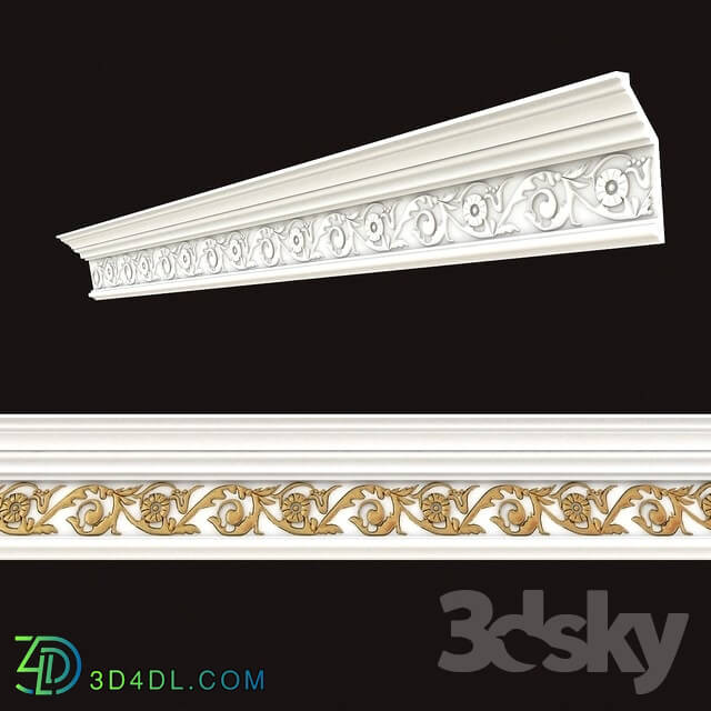 Decorative plaster - Ceiling cornice RP3