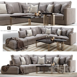 Sofa - Henley modular sofa and side _ coffee table 