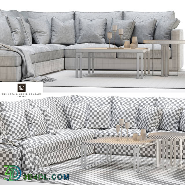 Sofa - Henley modular sofa and side _ coffee table
