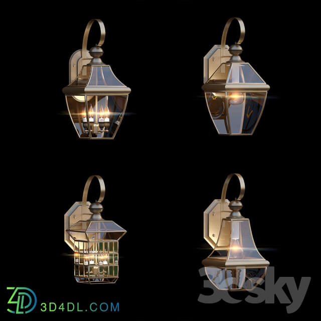 Street lighting - Wall Lamp Chatel set