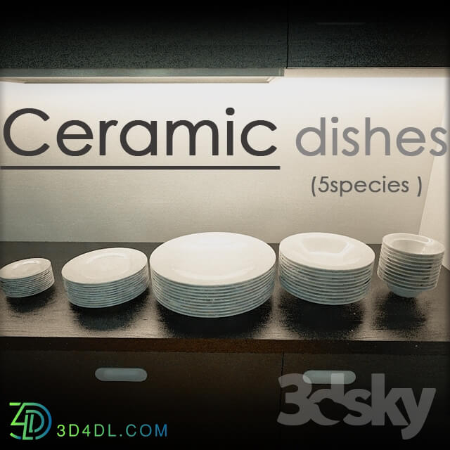 Tableware - 5 types of ceramic tableware