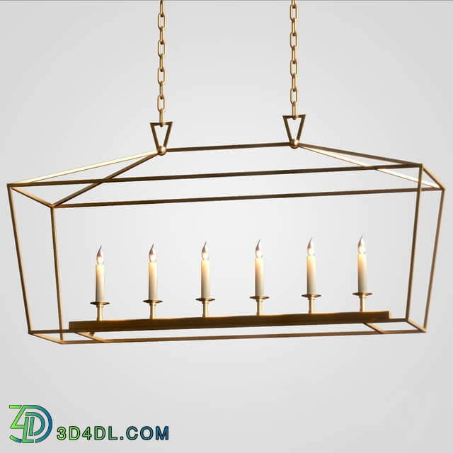 Ceiling light - Linear Pendant Bronze RH chandelier