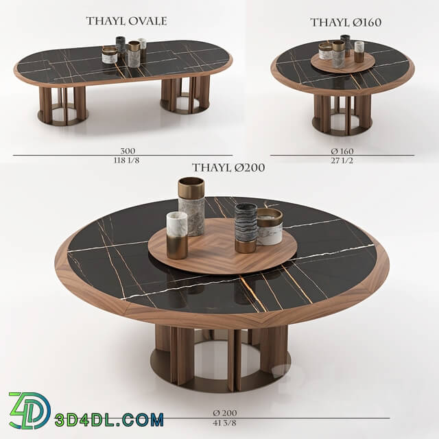 Table - porada table THAYL 3 items