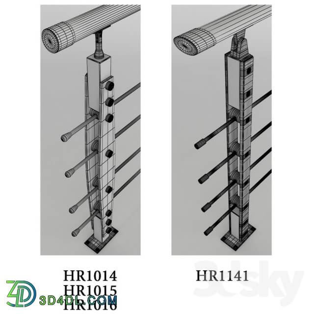 Staircase - Balusters Titanium HR_1014_1015_1016_1811