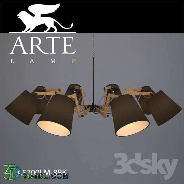 Ceiling light - Chandelier ArteLamp A5700LM-8BK