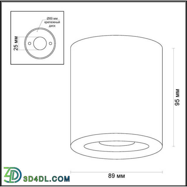 Technical lighting - Ceiling surface lighting fixture ODEON LIGHT 3584 _ 1C_ 3585 _ 1C SPARTANO_ 3586 _ 1C COPPERIUM