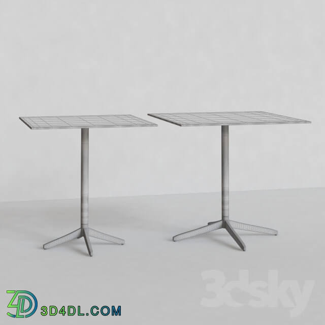 Table - Plank MISTER X table Mod. 9510-01 _70x70_ _ Mod. 9511-01 _80x80_