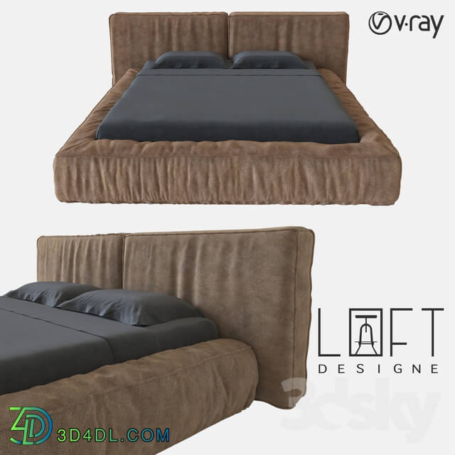 Bed - Bed LoftDesigne 153 model