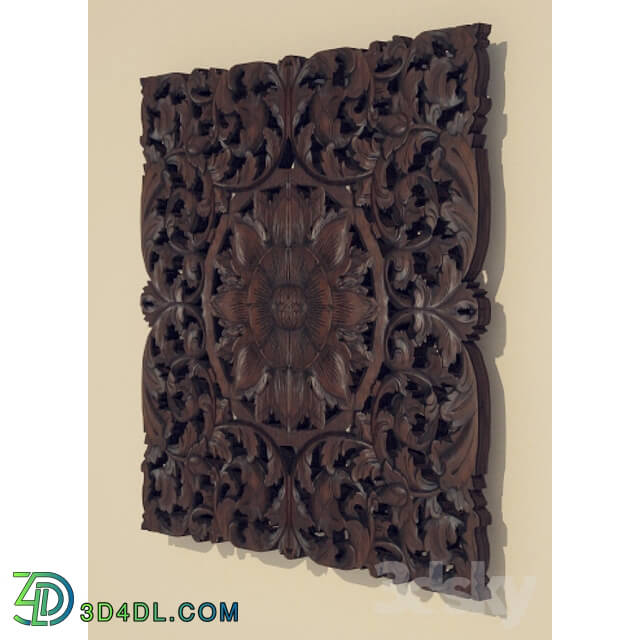 Other decorative objects - Teak wood panel