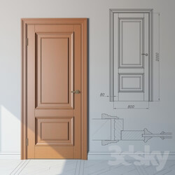 Doors - Classical door of oak_ standard range 