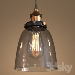 Ceiling light - LOFT CLEAR GLASS CLOCHE 