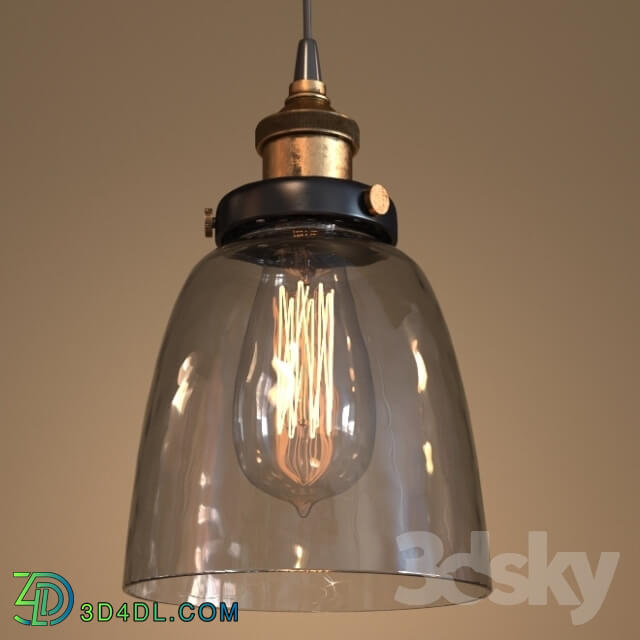 Ceiling light - LOFT CLEAR GLASS CLOCHE