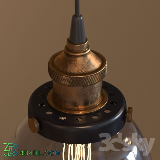 Ceiling light - LOFT CLEAR GLASS CLOCHE