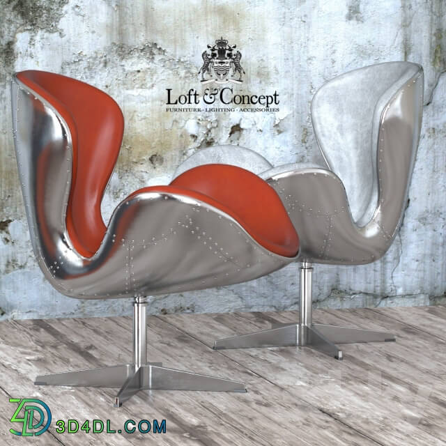 Arm chair - Armchair Spitfire Swan Chair Aviator _5 colors_