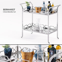 Table - Bernhardt - Criteria Metal Bar Cart 