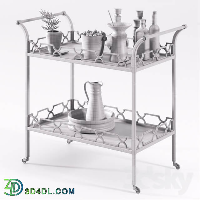 Table - Bernhardt - Criteria Metal Bar Cart
