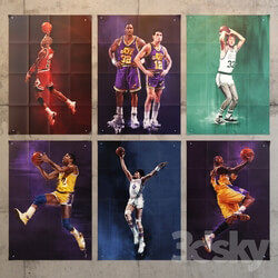 Frame - Series of posters - posters _quot_NBA Legends_quot_ 