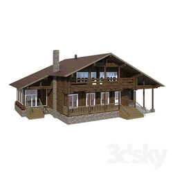 Building - Wooden house 300 sq.m 