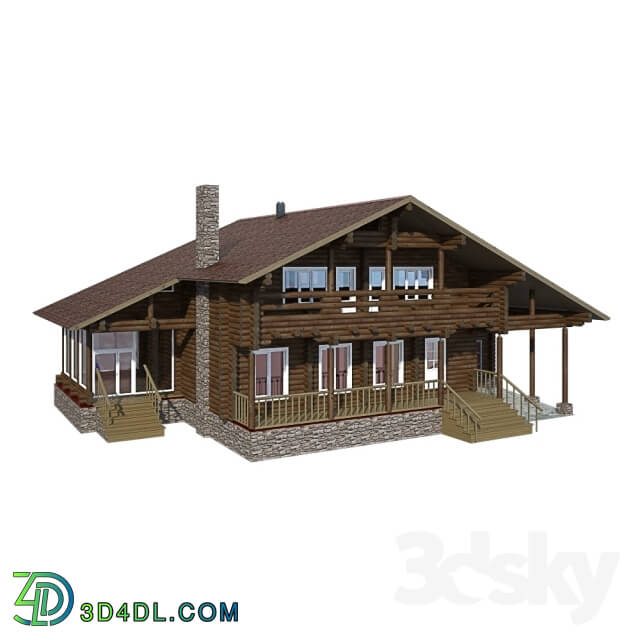 Building - Wooden house 300 sq.m