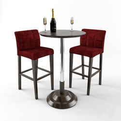 Table _ Chair - Table and Stool for Sparkling Wine 