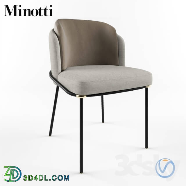 Chair - Fil Noir - Minotti