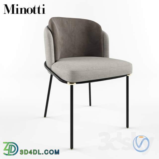 Chair - Fil Noir - Minotti