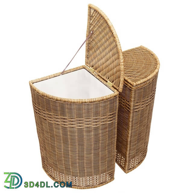 Bathroom accessories - Wicker basket for clothes