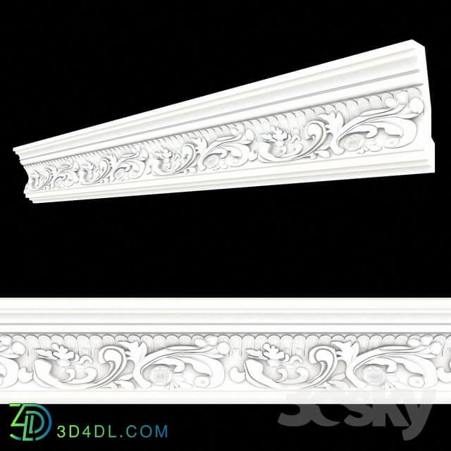 Decorative plaster - Ceiling cornice WP4