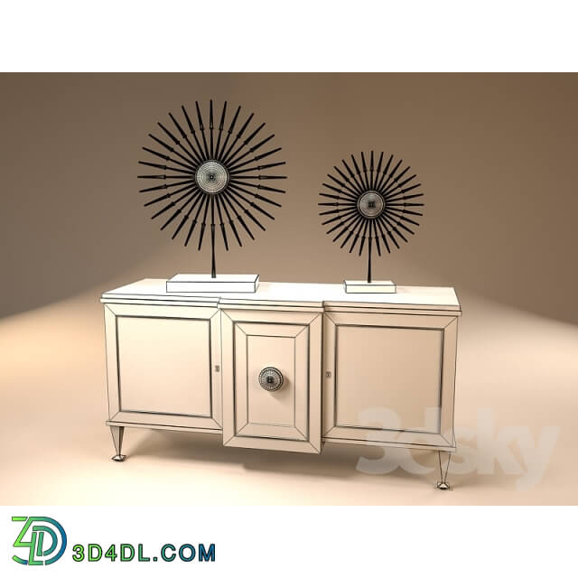 Sideboard _ Chest of drawer - Global Views 2461 Marcel Console-Grey